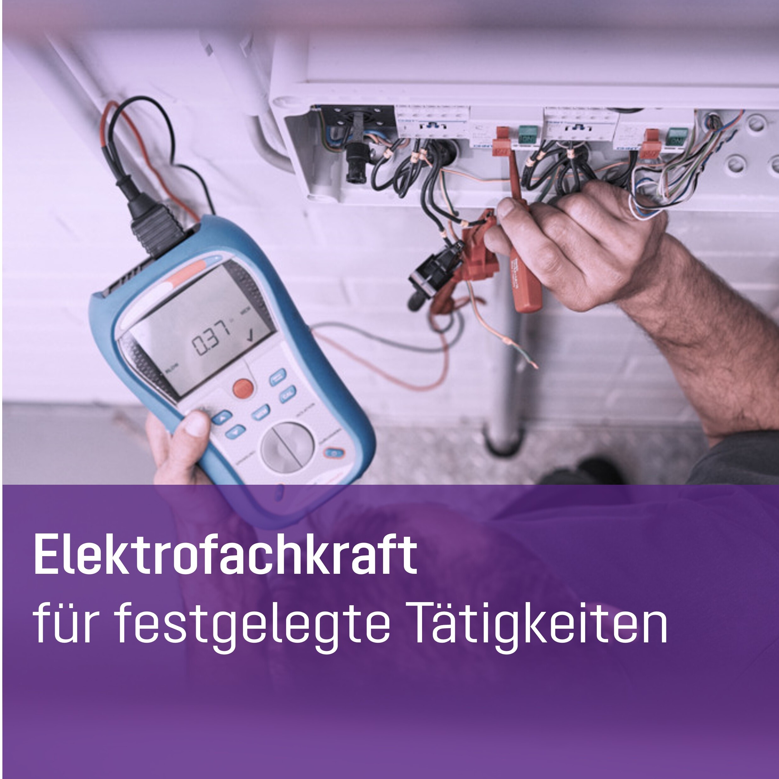 Öffnen Elektrofachkraft für festgelegte Tätigkeiten